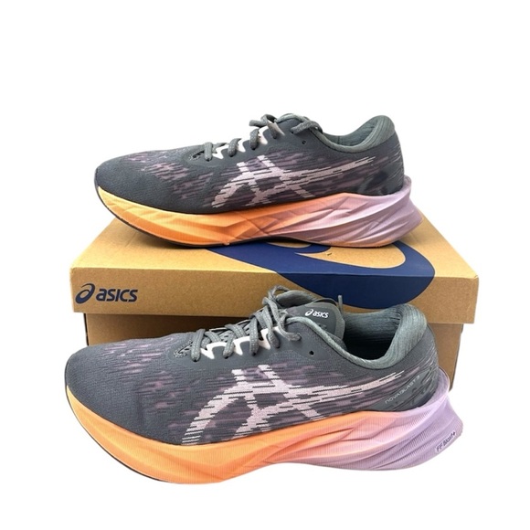 ASICS Gray/Pastel Women's NOVABLAST 3 Lightweight Running Shoes (11) - Picture 1 of 13